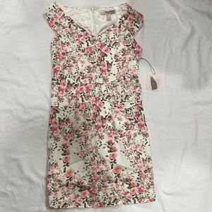 Forever 21 Floral Dress with Pink and Green xs
